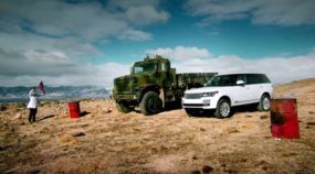 Range Rover desafia Veículo Militar em Terreno Acidentado (Neve, Lama, tem de tudo!)