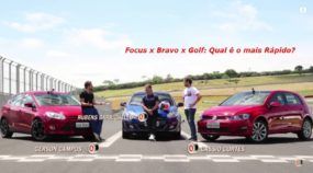 Desafio dos Hatches Médios com Barrichello! Qual é mais rápido: Golf, Focus ou Bravo?