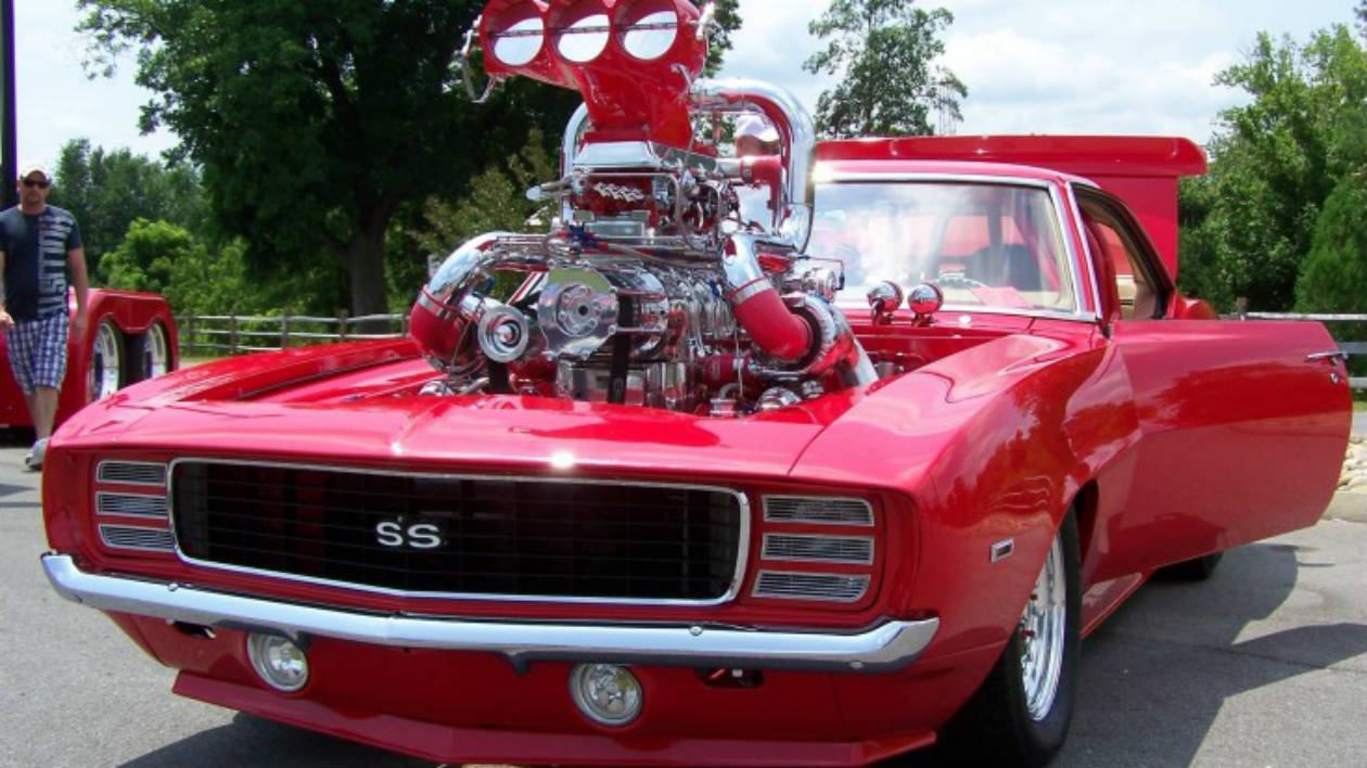 Image result for '69 Camaro With Twin Turbo, Supercharged And Nitro?