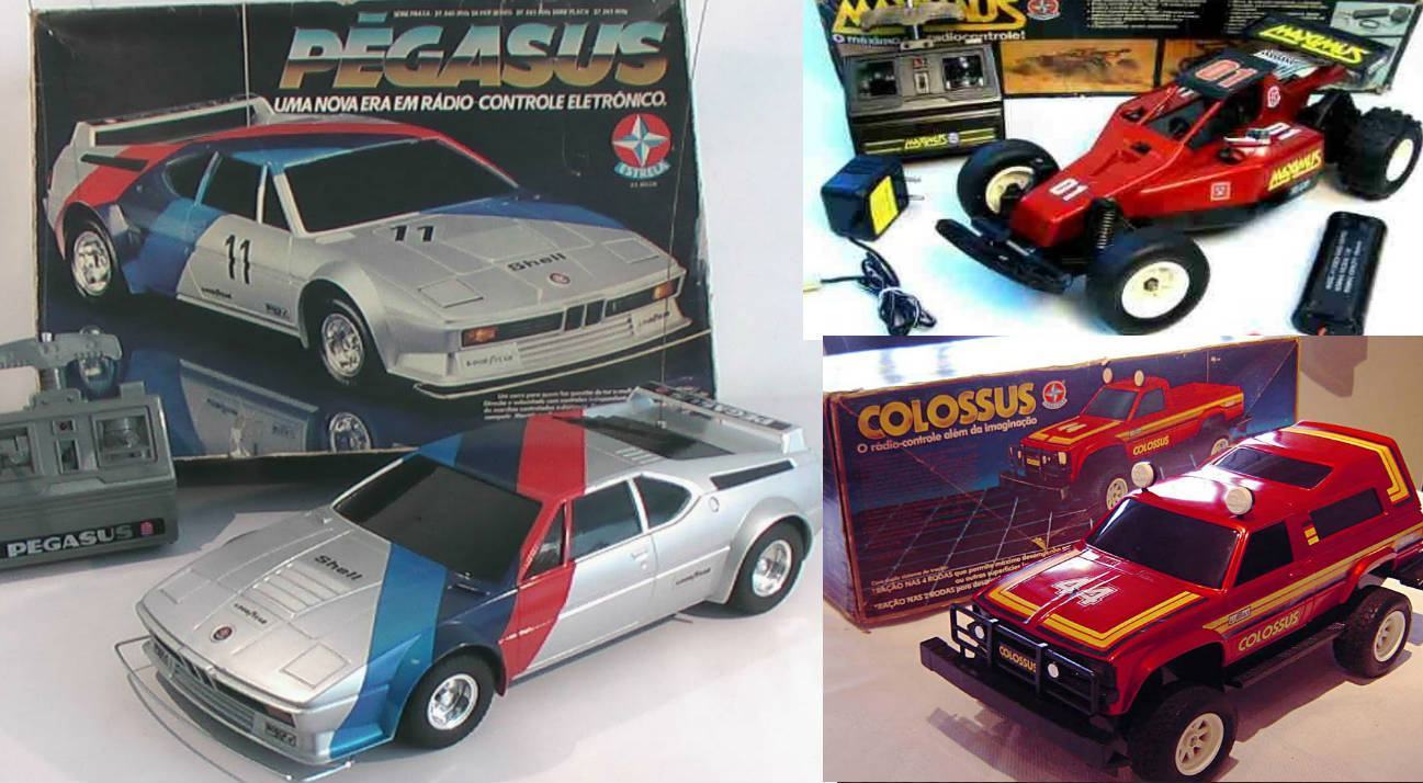 Nostalgia Pura: Pégasus, Colossus e Máximus, os Carrinhos de Controle Remoto  da Estrela que Marcaram os Anos 80!