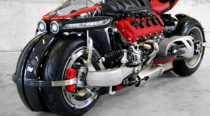 Brutal, a moto Lazareth LM 847 tem motor V8 da Maserati com 476 cavalos