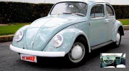 Esse é o raro Fusca “Pé de Boi”, o primeiro Carro nacional Depenado (ao extremo)! Ele não tinha quase nada!