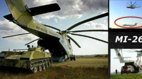 Brutal! O MI-26 é o maior Helicóptero do Mundo (conseguindo até erguer um Avião e transportar veículos pesados)!