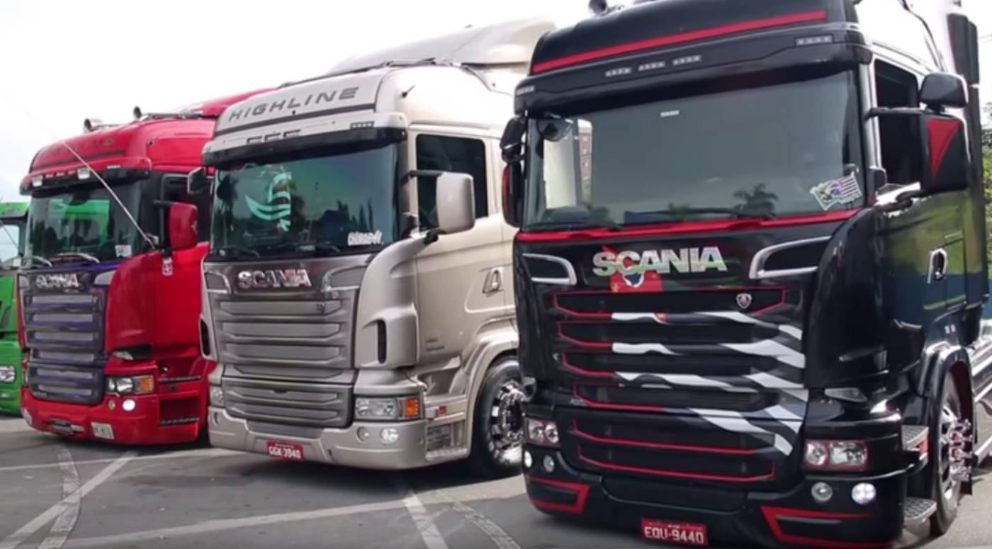 Só monstros! Os caminhões mais insanos (e rebaixados) do Brasil em um  encontro sensacional