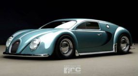 É assim que o Bugatti Veyron seria (se ele fosse fabricado) em 1945