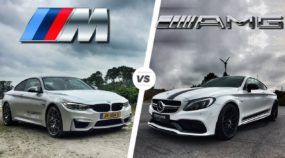 Duelo Alemão: BMW M4 Coupe e Mercedes C63 AMG Coupe se enfrentam na aceleração e velocidade final