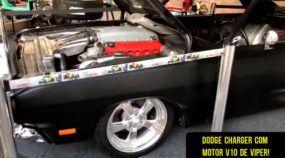 Projeto insano no Brasil: Veja de perto esse Dodge Charger com motor V10 do Viper