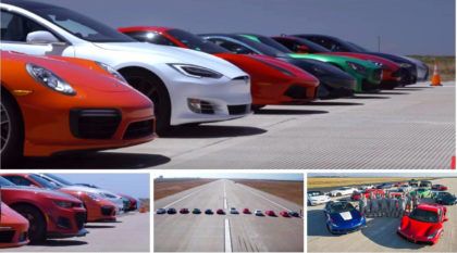 Surpresa na Arrancada do Ano: Tesla Model S deixa para trás Ferrari, Porsche, GT-R e outros supercarros