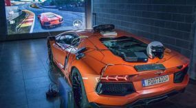 Se você gosta de carros e games, precisa ver isso: o Lamborghini real transformado em Simulador