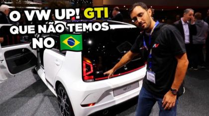 Esse é o VW Up! GTI (com porta estranha) que não temos no Brasil