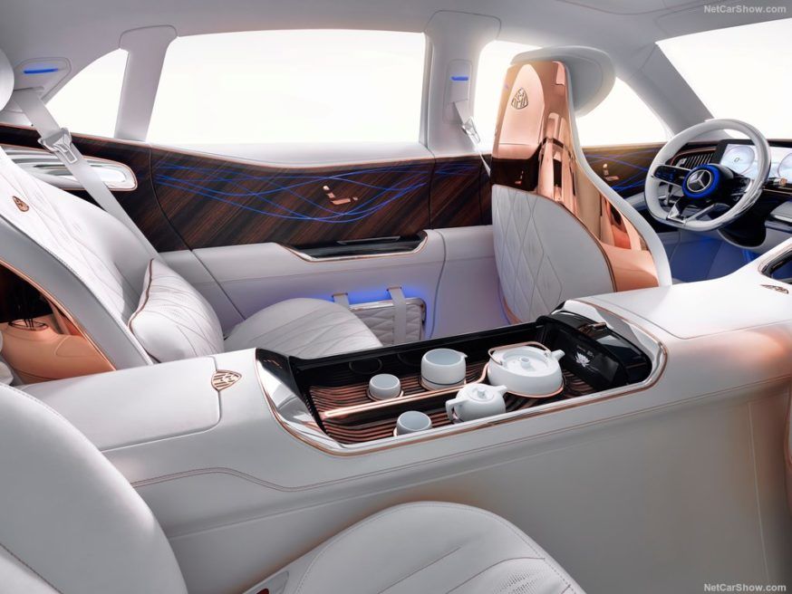 Bancos traseiros do extremamente luxuoso Vision Mercedes-Maybach Ultimate Luxury