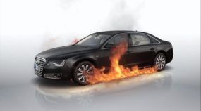 Audi A8 L Security com fogo embaixo
